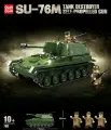 Конструктор серия Армия. Самоходная танковая установка СУ - 76М.769 деталей.