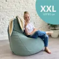 Кресло-мешок Мятный Ушастик для детей и взрослых, размер XXL