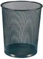 Корзина для бумаг BRAUBERG, большая, металлическая, 20 л, черная