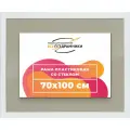 Рамка 70x100 для постера и фотографий, пластиковая, багетная, со стеклом и задником, ВсеПодрамники