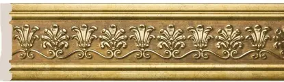Багет Cosca Бордюр 80-4 Пальметта, ант. золото. Набор 4шт.