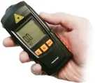 Тахометр бесконтактный GM8905-HT (black) для измерения скорости вращения. Отображение пиковых и среднего значений от 2,5 до 99999 об./мин.