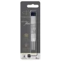 Стержень шариковый объемный Parker QuinkFlow Ball Point черный, 98мм, 1,0мм, метал. корпус, 3шт, блистер