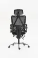 Кресло, офисное, RT-980, черное, с подголовником, с подлокотниками