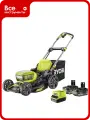 Аккумуляторная бесщеточная газонокосилка Ryobi 18В RY18LMX46A-250, 46см, садовых работ