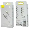 Кабель для быстрой зарядки Baseus Glimmer Series Type-C-Type-C 100 Вт 1 м белый