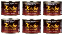 Растворимый кофе Москофе Московский, арабика, черная упаковка, 90г, 6шт
