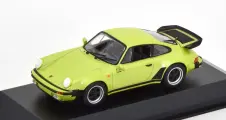 Модель коллекционная MAXICHAMPS Porsche 911 turbo 3.3 1977 light green metallic