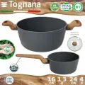 Набор Tognana T-care ковш 16 см 1.3 л, кастрюля 24 см 4 л с крышками
