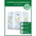 Наклейка с защитным покрытием на холодильник Нежные ромашки 70х200