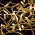 Neon-Night Гирлянда светодиодная Нить 10м 100 LED теплый белый IP65 белый ПВХ постоянное свечение 230В соединяется нужен блок 303-500-1 NEON-NIGHT