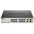 D-Link Сетевое оборудование D-Link DES-1018MP/A1A Коммутатор с 16 портами 10/100BASE-TX с поддержкой PoE +2 комбо-порта 10/100/1000BASE-T/SFP