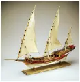 Сборная модель корабля от Amati (Италия), щебека Xebec, 180 часов, М.1:60
