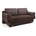 Диван-кровать Евро 130х190 см, прямой, раскладной еврокнижка, шоколад и латте