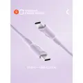 Кабель COMMO Jelly USB Type-C - USB Type-C, 100W, 2,2 м, Lavender