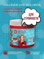 Живой коллаген желе для суставов, связок, кожи и волос, с витамином С, без ГМО, 96% усвояемости, черешня 500 г / Collagen Live Wellness