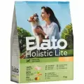 Корм сухой Elato Holistic Lite для взрослых собак мелких пород, с курицей и индейкой, 7 кг