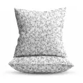 Комплект наволочек YERRNA С2070ШВ/С2071ШВ, перкаль, 70 х 70 см, 2 шт., белый с узорами