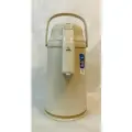 Термос японский с помпой, стеклянная колба, вакуумный, 3л, ZOJIRUSHI VRKE-30 CA, цвет бежевый
