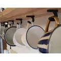 6шт-крючки для кружек-черный-без крепежа