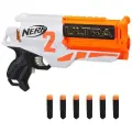 Hasbro NERF Hot Fire Children's Outdoor Toy, Soft Bullet Gun, Birthday Gift, Electric Aurora Series 2 Launcher E7922
