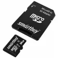 Карта памяти SmartBuy microSDXC 64 ГБ Class 10, V30, UHS-I U3, R/W 90/55 МБ/с, адаптер на SD, 1 шт., черный