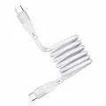 Кабель Momax Mag.Link Magnetic DC36W USB-C to USB-C 100W, 2,0м, White