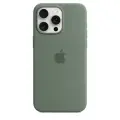 Чехол Silicone Case iPhone 15 Pro Max / Айфон 15 про макс с MagSafe и анимацией зеленый