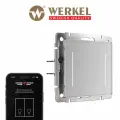 Умный сенсорный выключатель двухклавишный Werkel W4523006 серебряный Умный дом