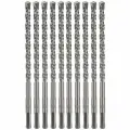 Бур по бетону Kranz 8x160x100 мм SDS PLUS, 10 шт.