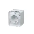 Розетка 1-м ОП AtlasDesign Profi54 16А IP54 250В с заземл. защ. шторки бел. | код ATN540145 | Schneider Electric (4шт. в упак.)