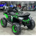 Электромобиль детский квадроцикл NEL зеленый полный привод 4WD