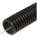 Труба гофрированная ПНД 16 мм легкая безгалогенная (HF) стойкая к УФ с протяжкой черная (10м) PR02.0120 Промрукав