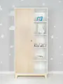 Шкаф детский Остин ЛДСП от DIMDOMkids корпус Белый / дверца Клен