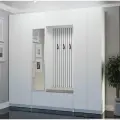 Прихожая Руэлла 2.2 метра со шкафом и зеркалом. Модульная. Белая