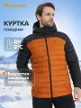 Пуховик OUTVENTURE Malgora, размер 54, оранжевый/черный