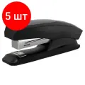 Комплект 5 шт, Степлер №24/6 ERICH KRAUSE Elegance, до 30 листов, с резиновой накладкой, черный, 2241