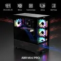 Компьютерный корпус ABR MINI PRO (1*USB 3.0, 1*USB Type-C, HD Audio, 4xRGB Fan, ATX, Micro-ATX, ITX)
