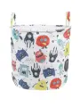 Корзина для игрушек с ручками, 40х30х38 см, текстиль, яркий принт