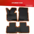 Коврики EVA 3D с бортами Hyundai ix35 (2009-2015) + 2 логотипа Hyundai / ковры ЕВА (ЭВА) 3д с бортиками Хендай Ай Икс 34