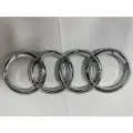 Эмблема Audi, хромированная, пластик, для решётки радиатора, 27x9.5см