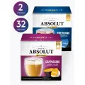Набор кофе в капсулах Absolut Drive американо+капучино, для кофемашин Dolce Gusto (Дольче Густо) , 32 капсулы