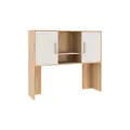 Надстройка для компьютерного стола Лайт-2, цвет Дуб сонома/белый, 120*30*105см, Mebelson