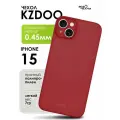 Чехол ультратонкий K-DOO Air Skin iPhone 15, красный