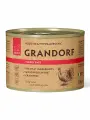 GRANDORF Влажный корм для собак всех пород, паштет из индейки - 6 шт*200 гр
