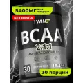 Аминокислоты 1WIN BCAA 2:1:1 (БЦАА) без вкуса, нейтральный, 180 г / 30 порций
