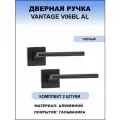 Дверная ручка Vantage V06BL AL чёрный (комплект)