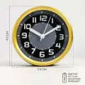 Часы - будильник настольные Классика, дискретный ход, 9.5 х 9.5 см