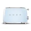 Тостер SMEG TSF01PBEU на 2 ломтика; подогрев, размораживание, багель; 6 ур. поджарки; съемный поддон