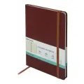 BRAUBERG Блокнот а5 (148х218 мм), brauberg metropolis special , под кожу, резинка, 80 л, коричневый, 111578